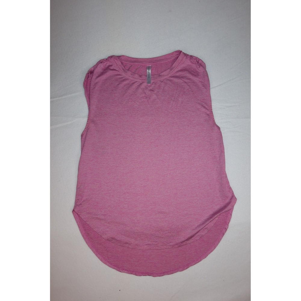 Fabletics‎ Pink Heathered Sleeveless Activewear Tank Top High Low Hem Small EXCL